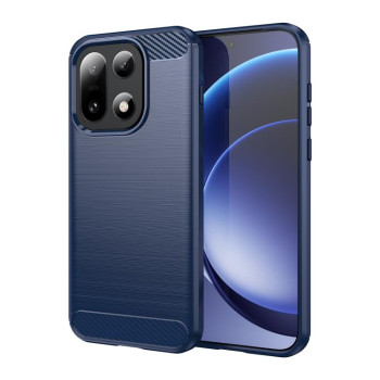 Чехол Brushed Texture Carbon Fiber на OnePlus 15 — синий