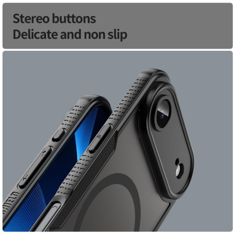 Противоударный чехол Armor Glaze MagSafe Magnetic для iPhone Air - черное
