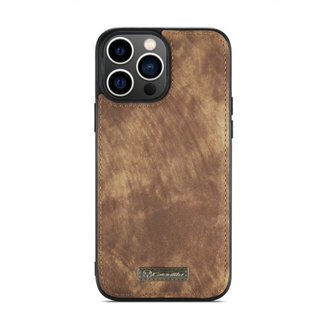 Чохол-гаманець CaseMe 008 Series Zipper Style на iPhone 15 Pro Max - коричневий