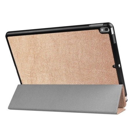 Чохол Litchi Texture 3-folding Smart Case золотий для iPad Air 2019/Pro 10.5