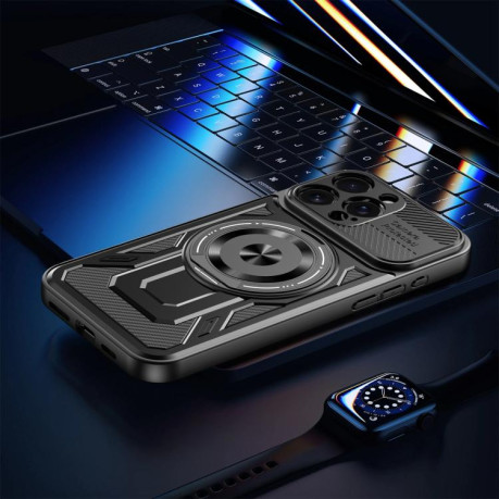 Протиударний чохол Armor Rotating Holder MagSafe для iPhone 16e - чорний