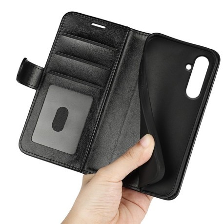 Чохол-книжка R64 Texture Horizontal Flip Leather для Samsung Galaxy A26 - чорний