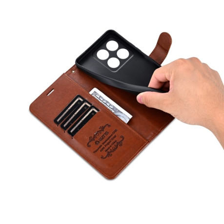 Чохол-книжка AZNS Magnetic Calf на Xiaomi 14T Pro - коричневий