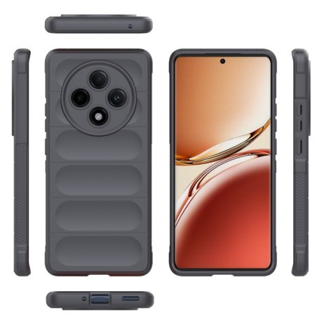 Силіконовий чохол Magic Flannel для OPPO A3 Pro 5G - темно-сірий