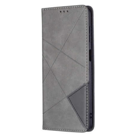 Чохол-книжка Rhombus Texture для Samsung Galaxy M52 5G - сірий