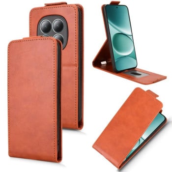 Фліп-чохол Magnetic Vertical Flip Leather для Redmi Note 15 Pro 4G Global 165.8mm — коричневий