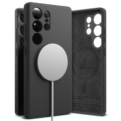 Оригінальний чохол Ringke Silicone MagSafe для Samsung Galaxy S25 Ultra - чорний
