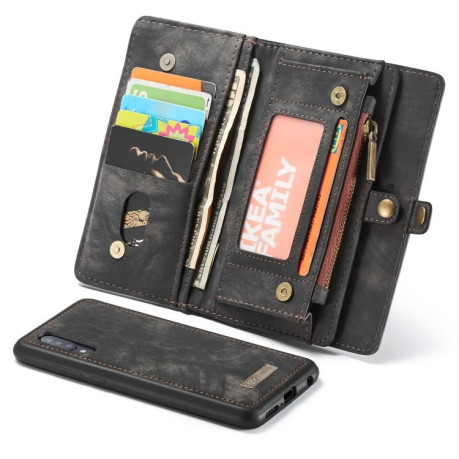 Кожаный чехол-кошелек CaseMe-008 Detachable Multifunctional на  Samsung Galaxy A50/A50s/A30s-черный