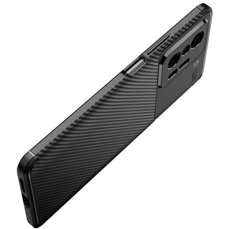 Протиударний чохол Carbon Fiber Texture на Xiaomi Mi 11T/11T Pro - чорний