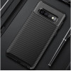 Чехол Carbon Fiber на Samsung Galaxy S10+Plus-черный