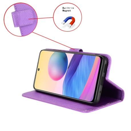 Чехол-книжка Diamond Texture для Realme GT Neo6 SE 5G - фиолетовый