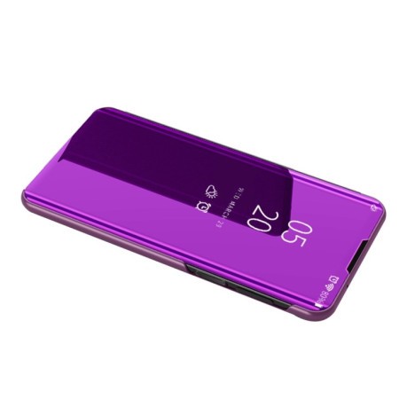 Чехол книжка Clear View на Samsung Galaxy Note 20 Ultra - фиолетовый