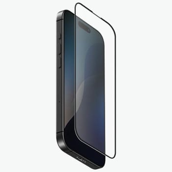 Защитное стекло Uniq Optix Matte Tempered Glass для iPhone 16 Plus - черное