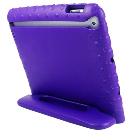 Противоударный чехол EVA Drop Resistance с ручкой фиолетовый на iPad 4/ 3/ 2