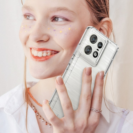 Противоударный чехол Candy Series для Motorola Edge 50 Pro - прозрачный