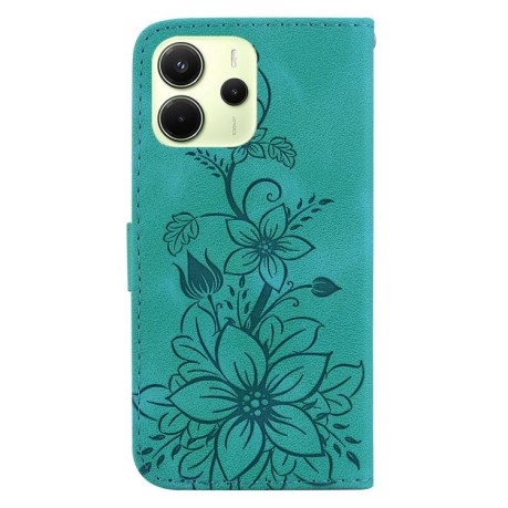 Чохол-книжка Lily Embossed Leather для Xiaomi Redmi Note 14 4G 164.84mm - зелений
