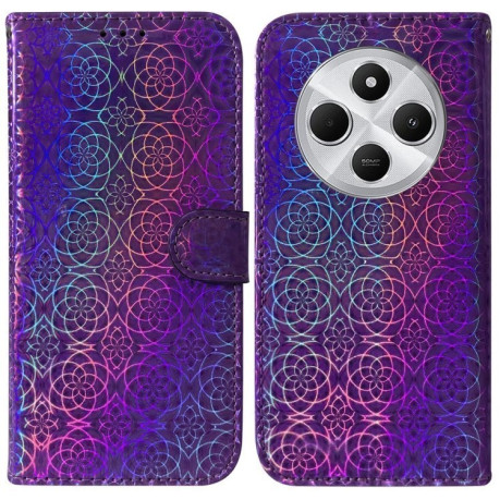 Чехол-книжка Solid Color Colorful на Xiaomi Redmi 14C 4G/Poco C75/Redmi A4 5G - фиолетовый