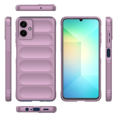 Силиконовый чехол Magic Flannel для Samsung Galaxy A06 4G - фиолетовый