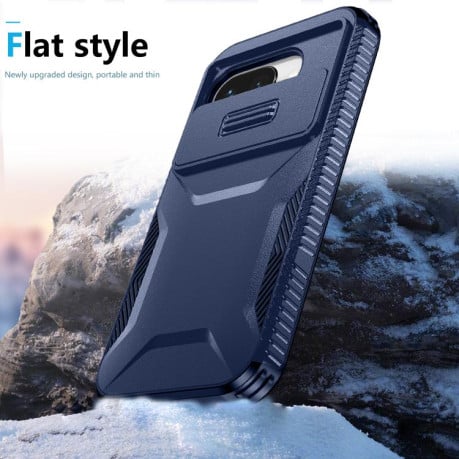 Протиударний чохол Sliding Camshield для Google Pixel 9a - синій