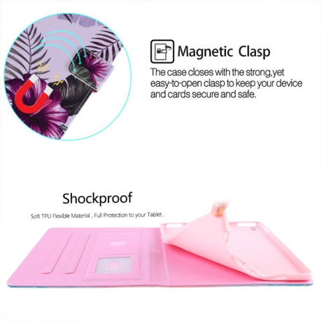 Чохол-книжка Silk Texture для iPad mini 6 - Purple Flower