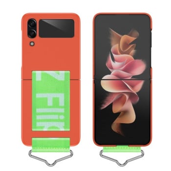 Противоударный чехол Folding Protective для Samsung Galaxy Flip4 - розовый