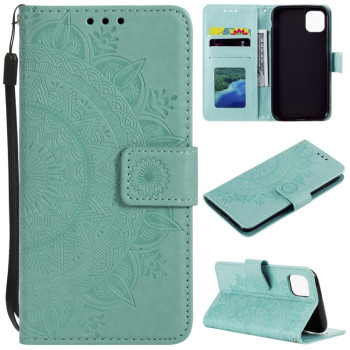 Чехол-книжка Totem Flower для  iPhone 14 Pro Max - зеленый