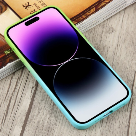 Противоударный чехол Liquid Silicone Full (Magsafe) для iPhone 15 Pro - голубой