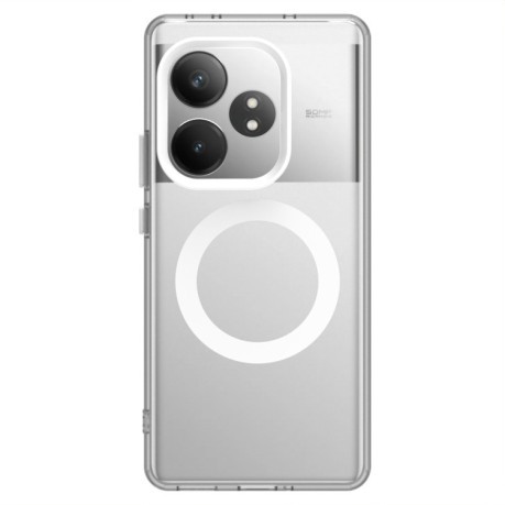 Противоударный чехол Candy Magsafe PC Hybrid TPU для Realme GT 6 Global - белый