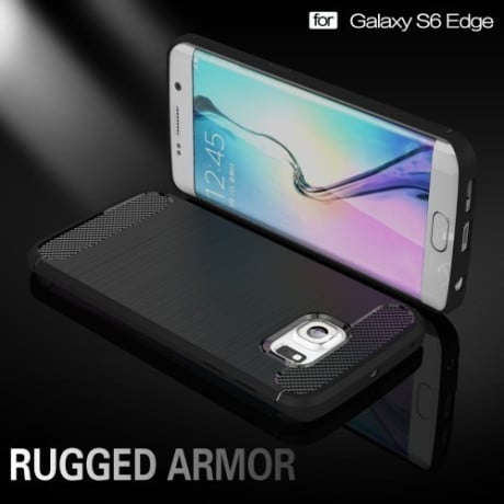 Протиударний Чохол Rugged Armor Fiber Black для Samsung Galaxy S6 Edge / G925