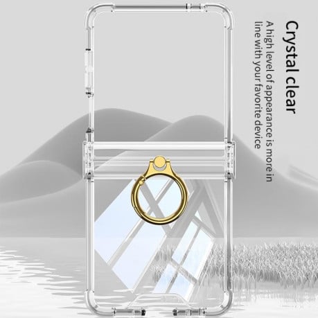 Протиударний чохол GKK Plain Leather для Samsung Galaxy Flip 7 5G - помаранчевий