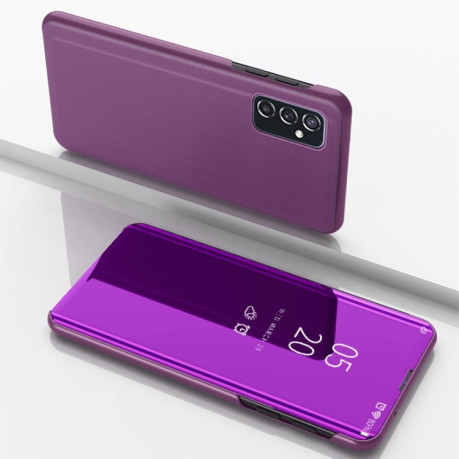 Чехол книжка Clear View на Samsung Galaxy M52 5G - фиолетовый