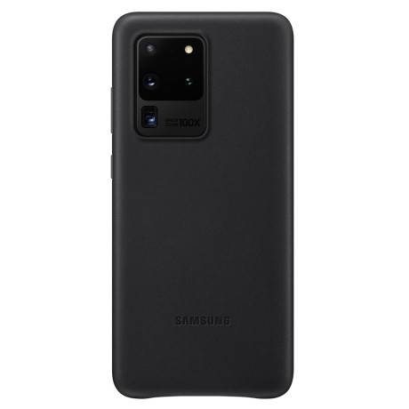 Оригинальный чехол Samsung Leather Cover для Samsung Galaxy S20 Ultra black