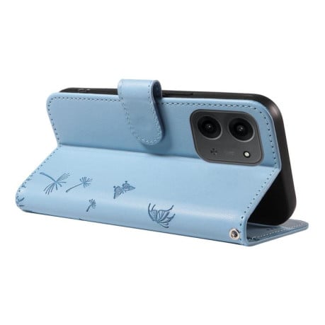 Чехол-книжка Dandelion Embossed Pattern Flip Leather на Xiaomi Redmi 15C 5G / 4G EU 173mm - голубой