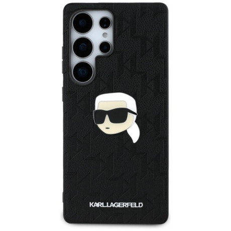 Оригінальний чохол Karl Lagerfeld Leather Monogram Pin Logo Karl Head для Samsung Galaxy S25 Ultra - Black
