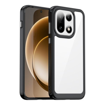 Чехол Colorful Acrylic Series с цветним бампером на OnePlus 15 — черный