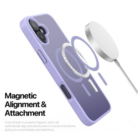 Чохол DUX DUCIS Yind Series із MagSafe гібрид на iPhone 17 - фіолетовий