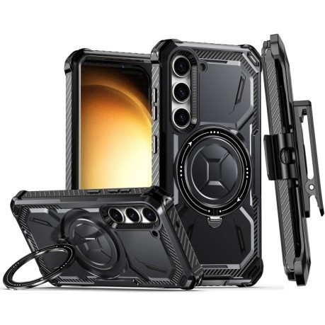 Противоударный чехол Armor Series MagSafe для Samsung Galaxy S23 5G - черный