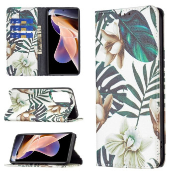 Чохол-книжка Colored Drawing Pattern Invisible для Xiaomi Redmi Note 11 Pro 5G (China)/11 Pro+ - Red Leaves