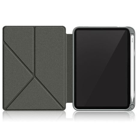 Чехол-книжка Cloth Texture Multi-folding для iPad mini 6 - серый
