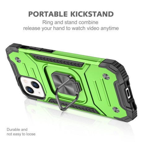 Противоударный чехол Magnetic Armor для iPhone 13 Pro - зеленый