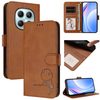 Чохол-книжка Litter Panda Embossing RFID Leather з тисненням панди та ремінцем на Xiaomi Redmi Note 15 4G / 5G /Poco M8  — коричневий