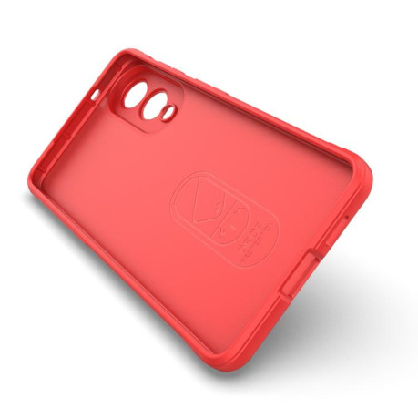 Силиконовый чехол Magic Flannel для Samsung Galaxy S25 Edge 5G - красный