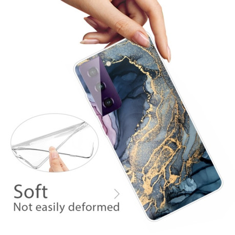 Противоударный чехол Marble Pattern для Samsung Galaxy S21 Plus- Abstract Gold