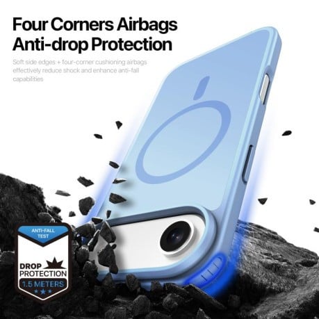 Чохол DUX DUCIS Yind Series із MagSafe гібрид на iPhone Air - блакитний