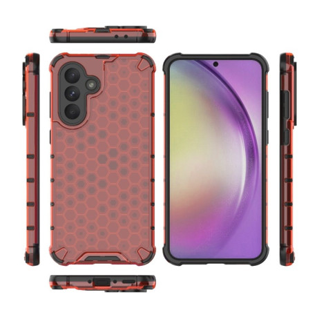 Противоударный чехол Honeycomb на Samsung Galaxy A36 5G - красный