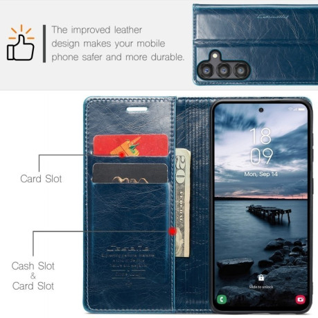 Чехол-книжка CaseMe 003 Series на Samsung Galaxy A35 5G - синий