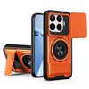 Противоударный чехол Lens Sliding Window Multifunctional Magnetic Shockproof со шторкой камеры на Xiaomi 17T 5G — оранжевый
