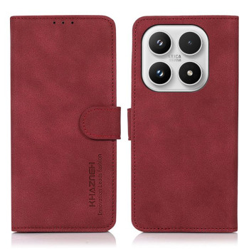 Чохол-книжка KHAZNEH з матовою фактурою на Xiaomi 17 — червоний