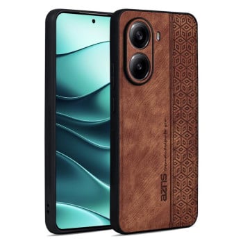 Чохол AZNS з 3D-тисненням та м'яким покриттям Skin Feel на Xiaomi Poco X7 Pro - коричневий