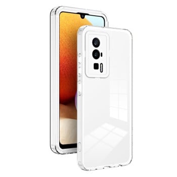 Противоударный чехол Clear Color Frame для Xiaomi Poco F5 Pro/Redmi K60/K60 Pro 5G - белый